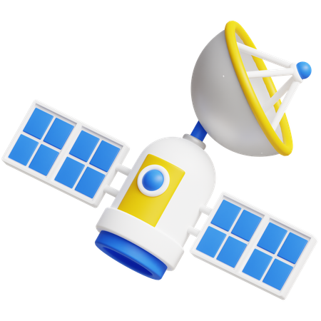 Satellite spatial  3D Icon