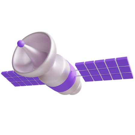 Satellite spatial  3D Icon