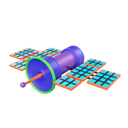 Satellite spatial  3D Icon