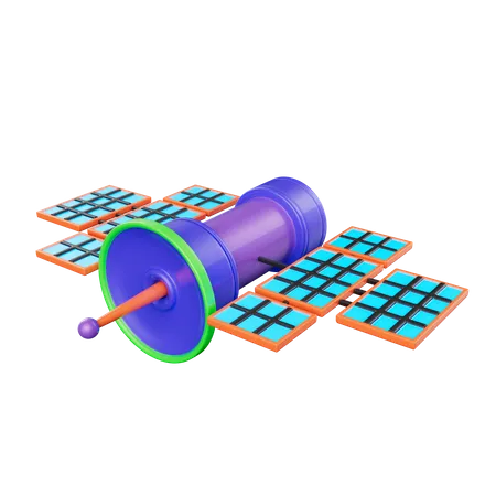 Satellite spatial  3D Icon