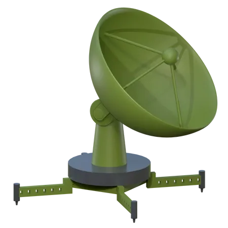 Satellite militaire  3D Icon