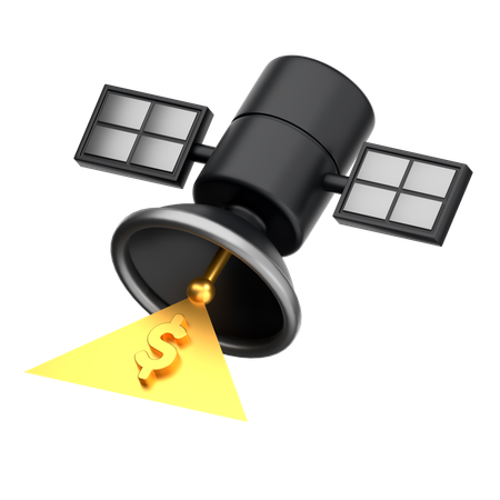 Satellite Money  3D Icon