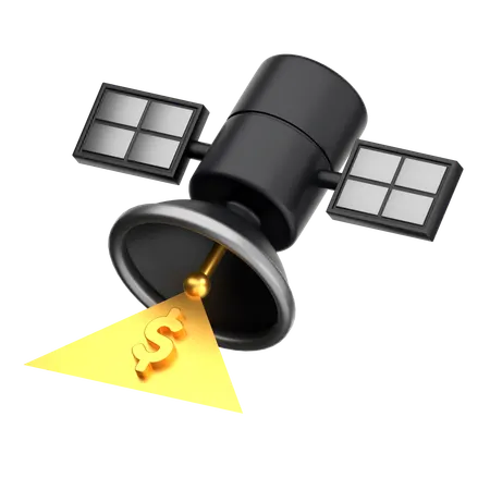 Satellite Money  3D Icon