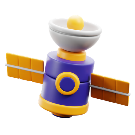 Satellite spatial  3D Icon