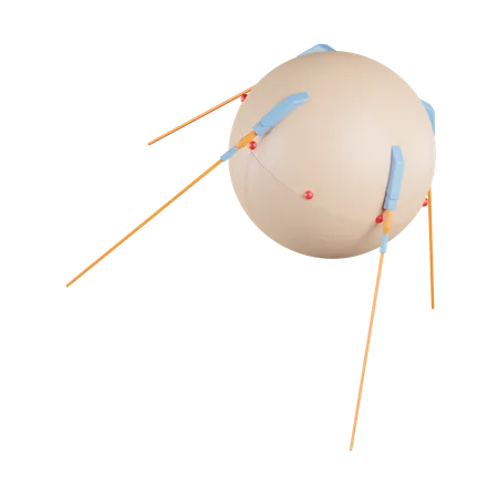 Satellite Spoutnik  3D Icon