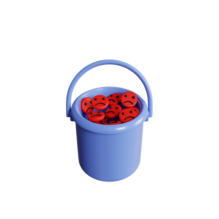Satisfação do cliente muito baixa  3D Icon