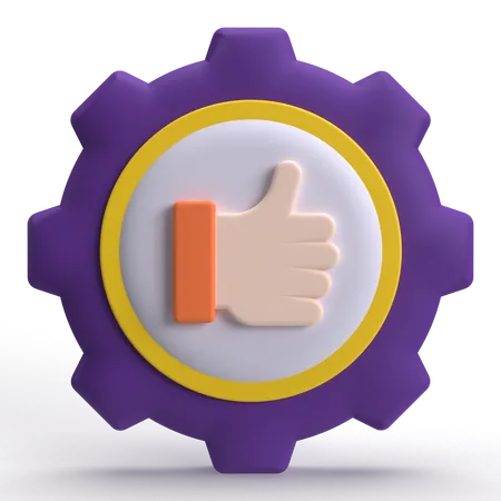 Satisfaction du client  3D Icon