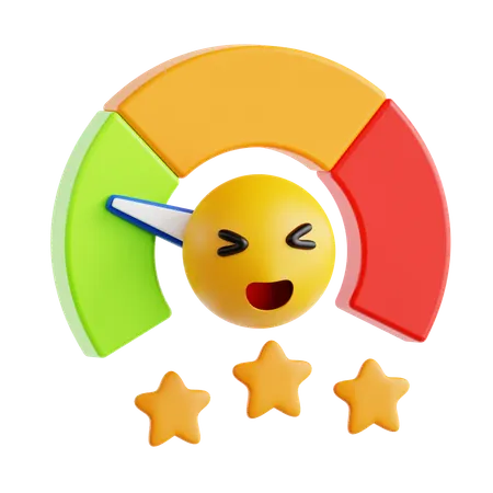 Satisfaction Meter  3D Icon