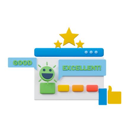 Satisfaction Rating  3D Icon