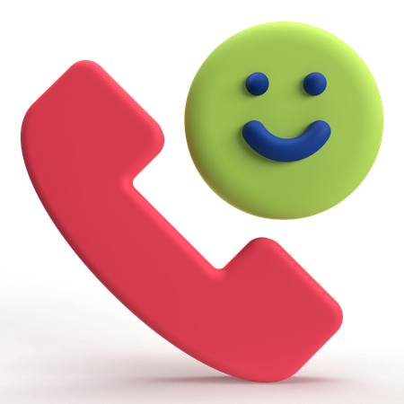 Satisfaction Review On Phone  3D Icon