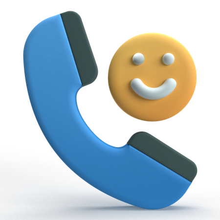Satisfaction Review On Phone  3D Icon