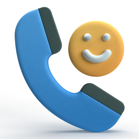 Satisfaction Review On Phone  3D Icon