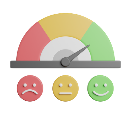 Satisfaction Scale Review  3D Icon