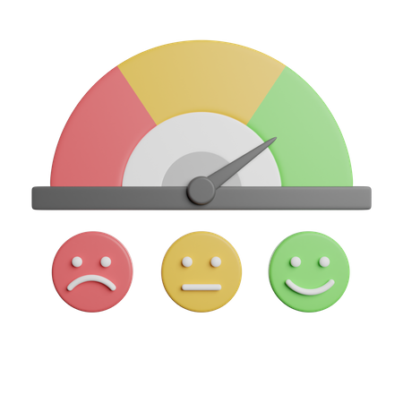 Satisfaction Scale Review  3D Icon