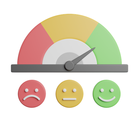 Satisfaction Scale Review 3D Icon