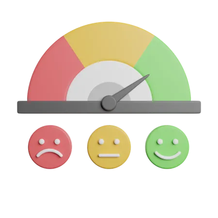 Satisfaction Scale Review  3D Icon