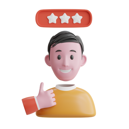 Satisfied Customer  3D Icon