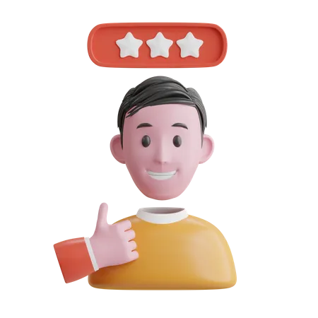 Satisfied Customer  3D Icon