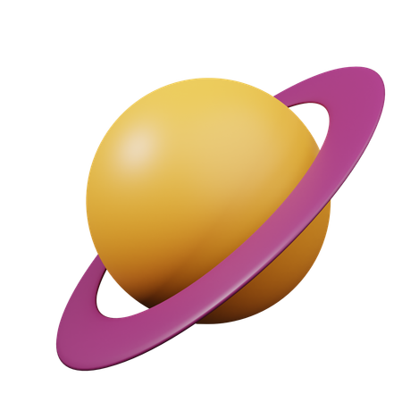 Saturan  3D Icon