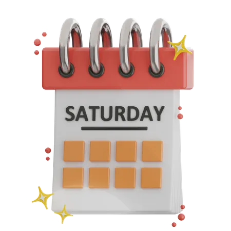 Saturday  3D Icon