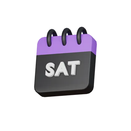 Saturday  3D Icon