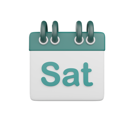 Saturday  3D Icon