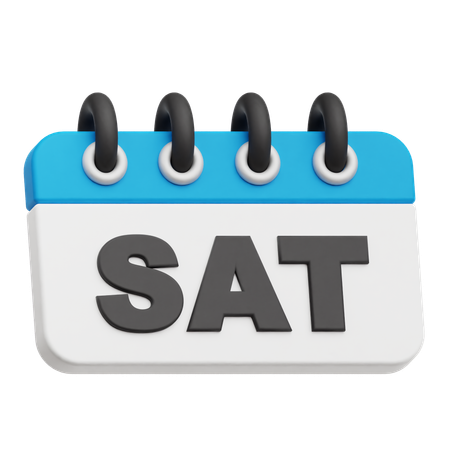 Saturday Calendar  3D Icon