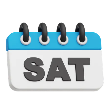 Saturday Calendar  3D Icon