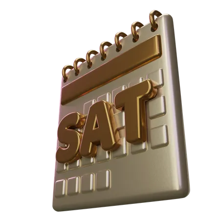 Saturday Calendar  3D Icon