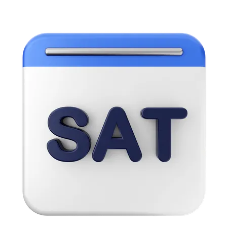 Saturday Calendar  3D Icon