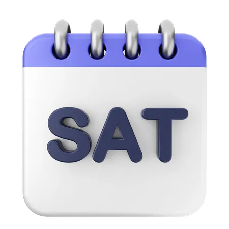 Saturday Calendar  3D Icon