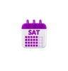 Saturday Calendar