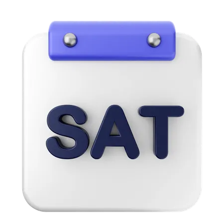 Saturday Calendar  3D Icon