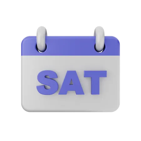 Saturday Calendar  3D Icon