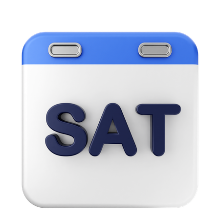 Saturday Calendar  3D Icon