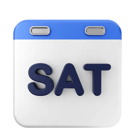 Saturday Calendar  3D Icon