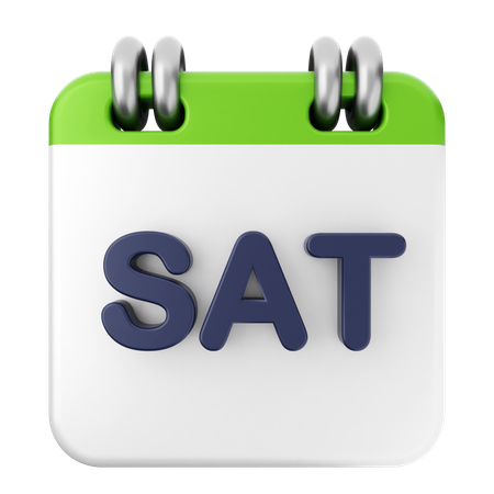 Saturday Calendar  3D Icon