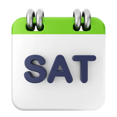 Saturday Calendar  3D Icon