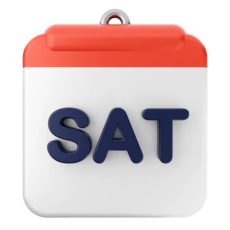 Saturday Calendar  3D Icon