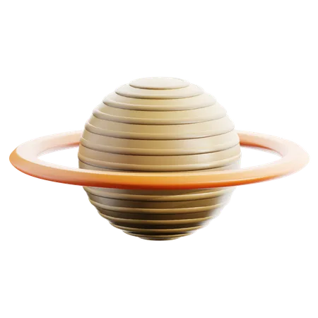 Saturn Space 3 D Icon 3D Icon