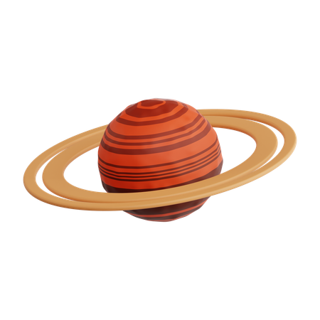 土星  3D Icon