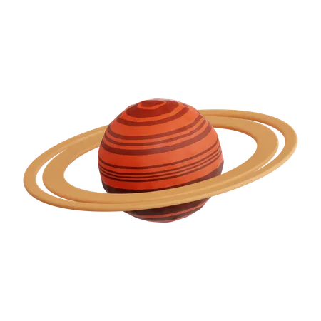 土星  3D Icon