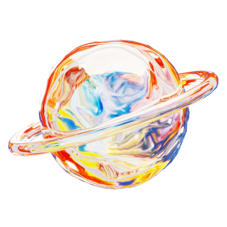 土星  3D Icon