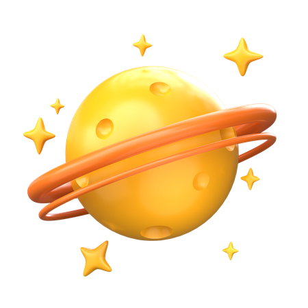 Saturn  3D Icon