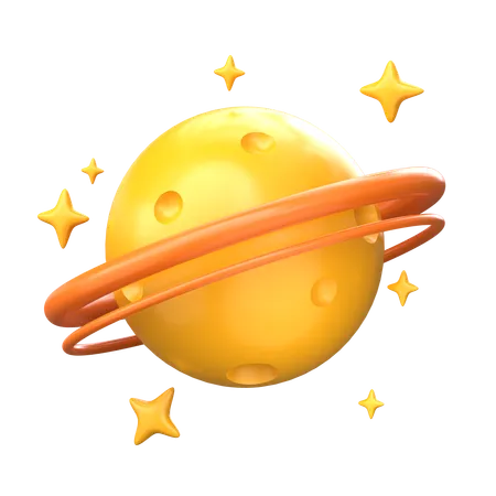 Saturn  3D Icon