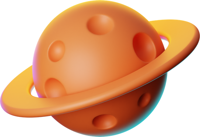 Saturn  3D Icon