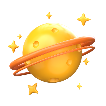 Saturn  3D Icon