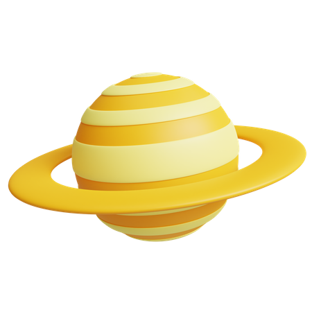 Saturn 3D Icon