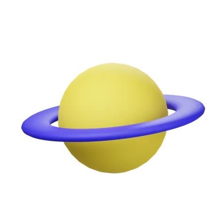 Saturn  3D Icon