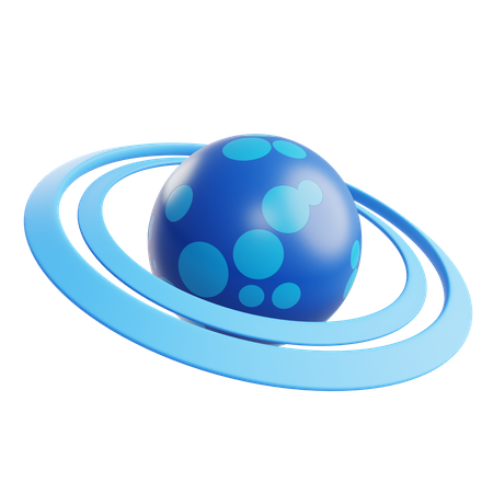 Saturn Planet  3D Icon